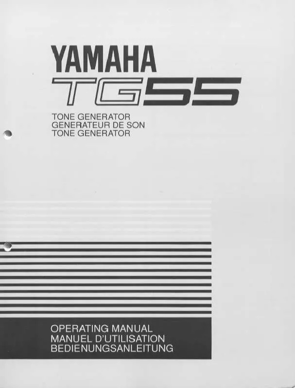 Mode d'emploi YAMAHA TG55E