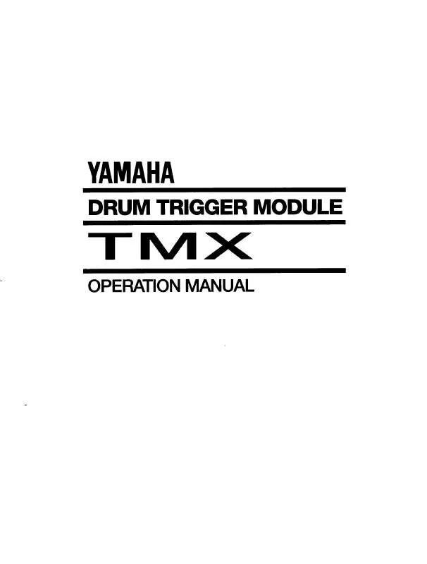 Mode d'emploi YAMAHA TMXE