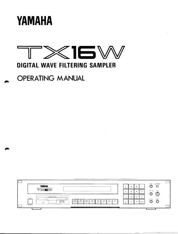 Mode d'emploi YAMAHA TX16W