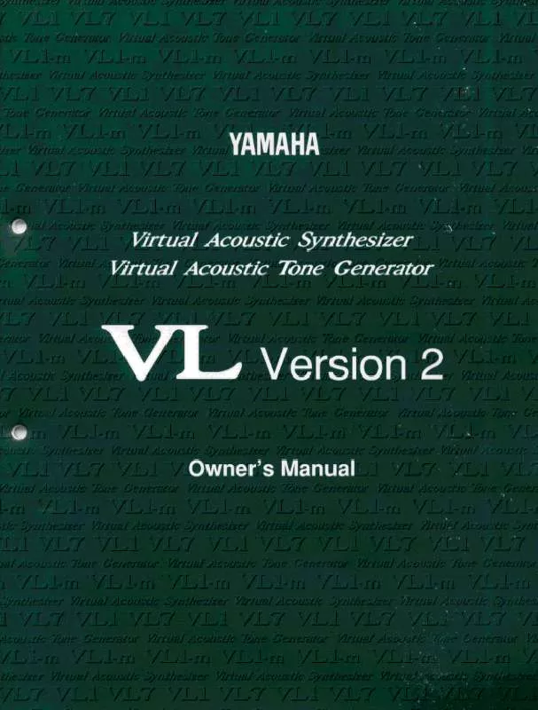 Mode d'emploi YAMAHA VLV2E1