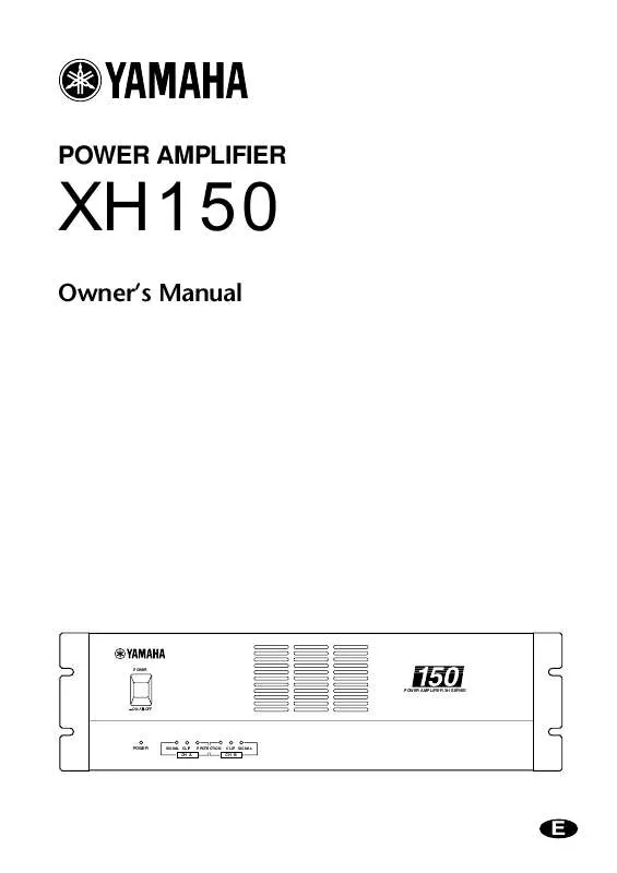 Mode d'emploi YAMAHA XH150