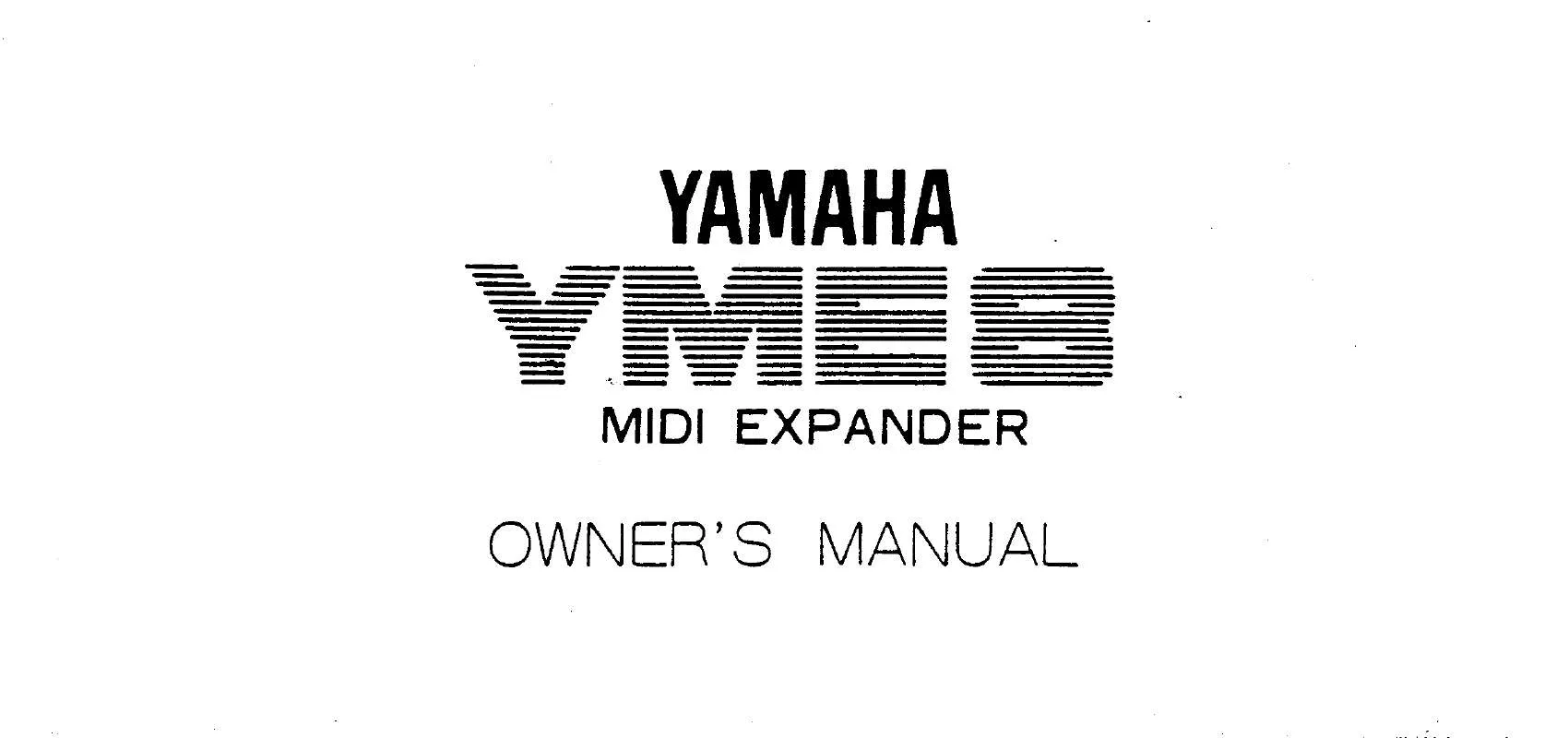 Mode d'emploi YAMAHA YME8E