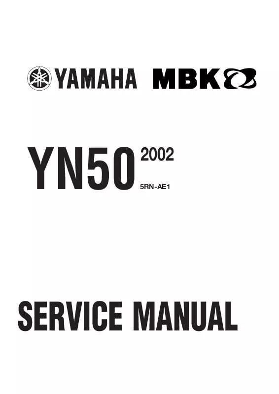 Mode d'emploi YAMAHA YN50-2002