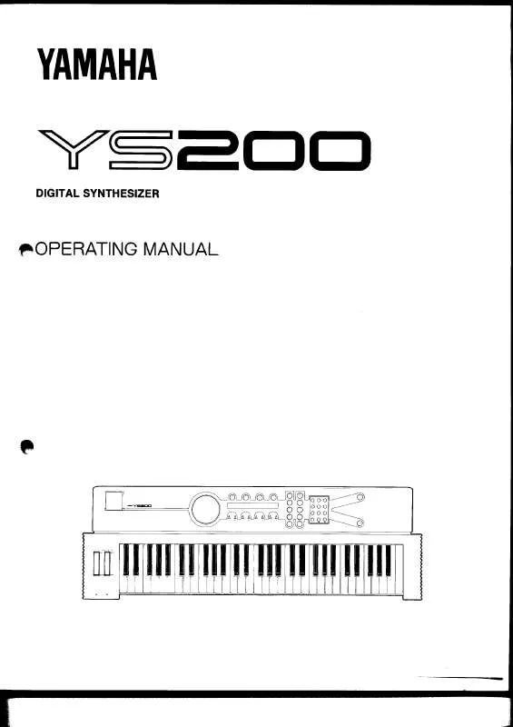 Mode d'emploi YAMAHA YS200