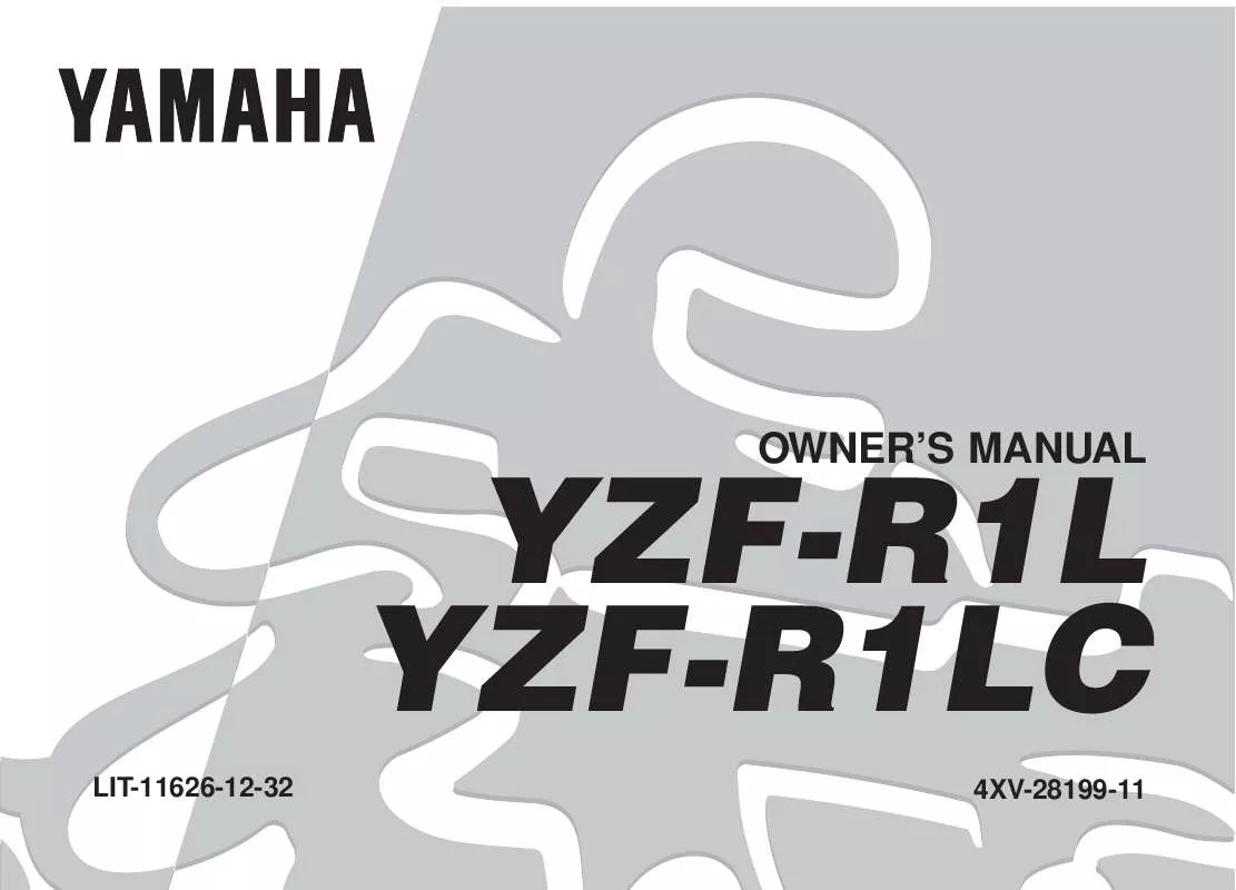 Mode d'emploi YAMAHA YZF-R1-1999