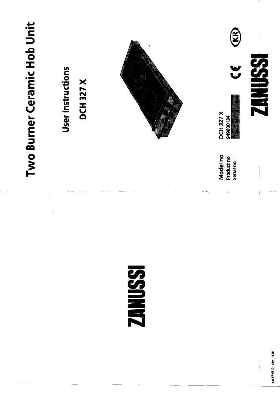 Mode d'emploi ZANUSSI DCH327X