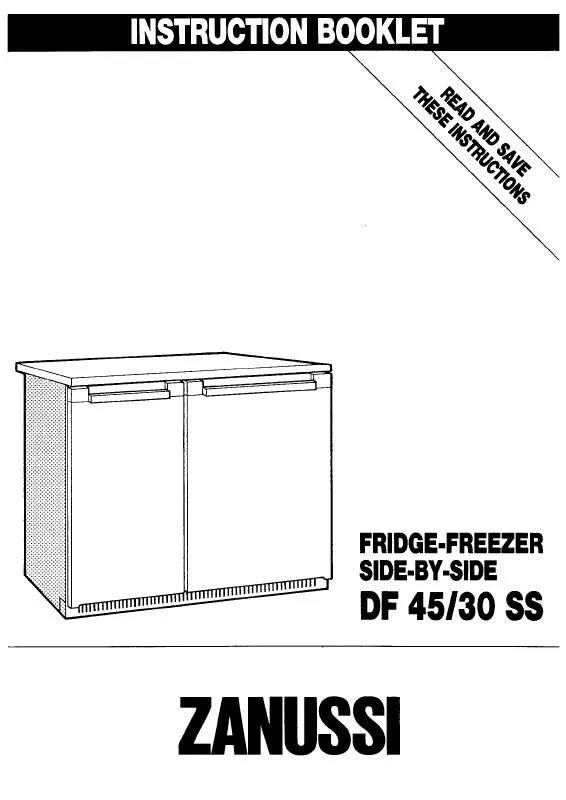 Mode d'emploi ZANUSSI DF45-30SS