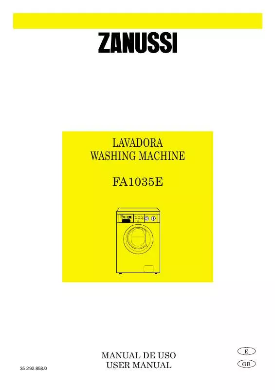 Mode d'emploi ZANUSSI FA1035E