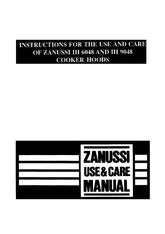 Mode d'emploi ZANUSSI IH9048B