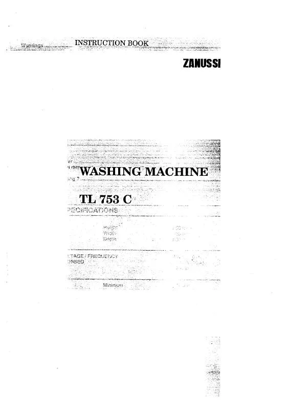 Mode d'emploi ZANUSSI TL753C