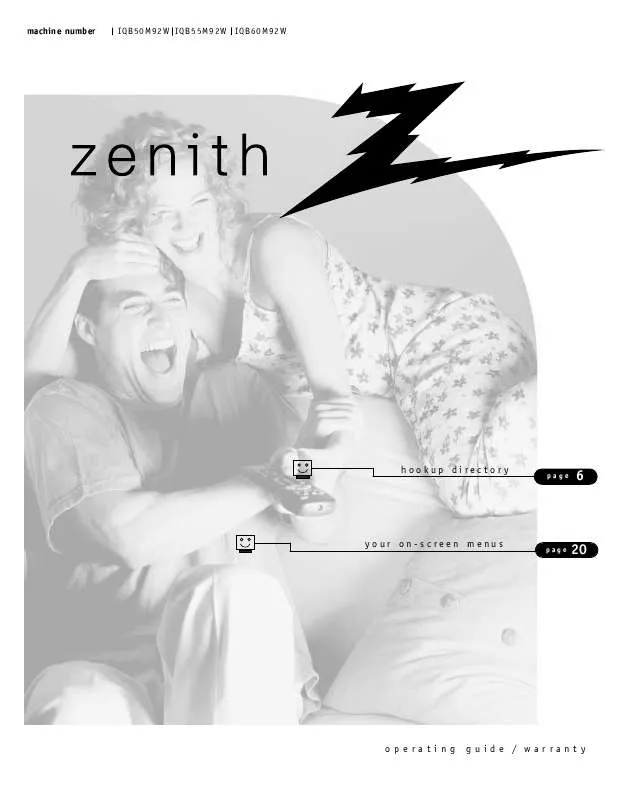 Mode d'emploi ZENITH IQB50M92W