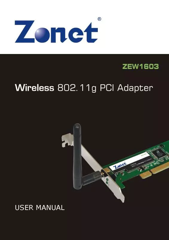 Mode d'emploi ZONET ZEW1603