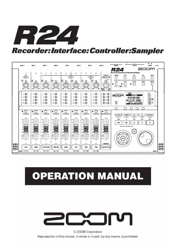 Mode d'emploi ZOOM R24